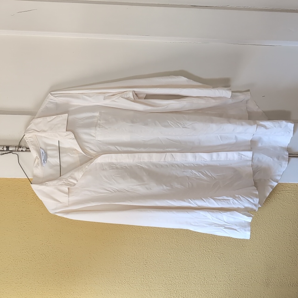 Athleta Cream Button-Up Shirt